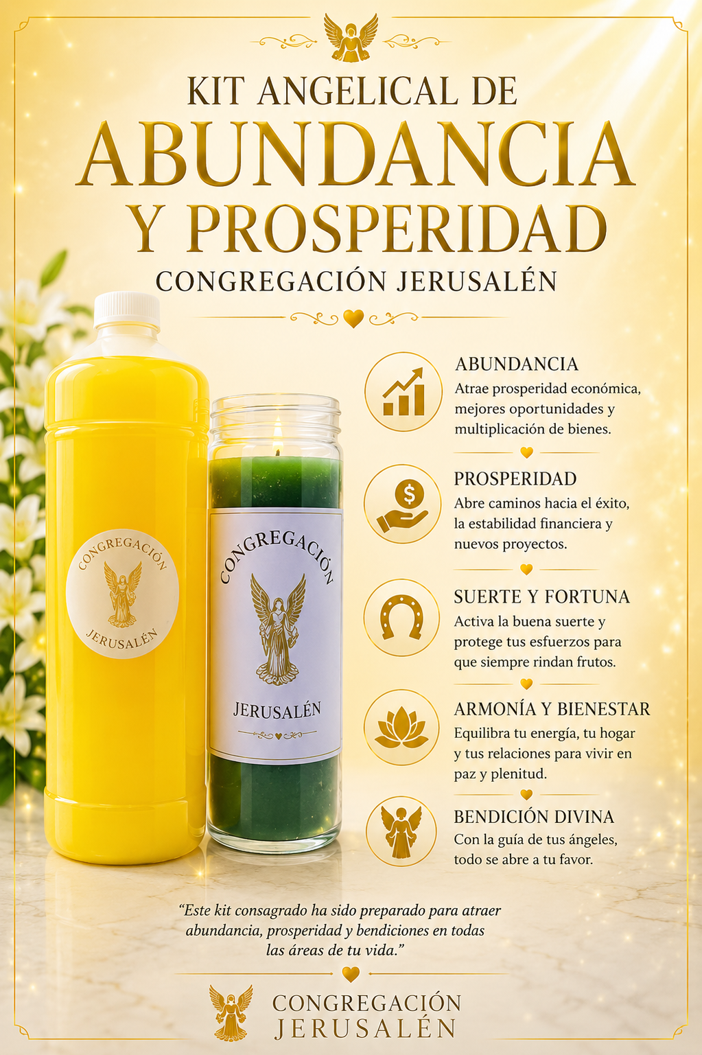 Kit Angelical de Abundancia — Congregacion Jerusalen