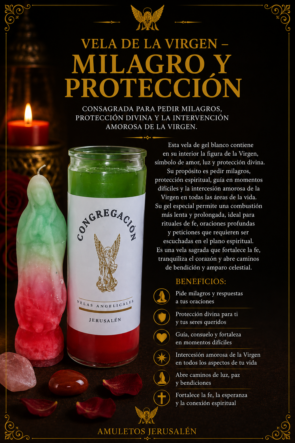 Vela de la Virgen — Milagro y Proteccion