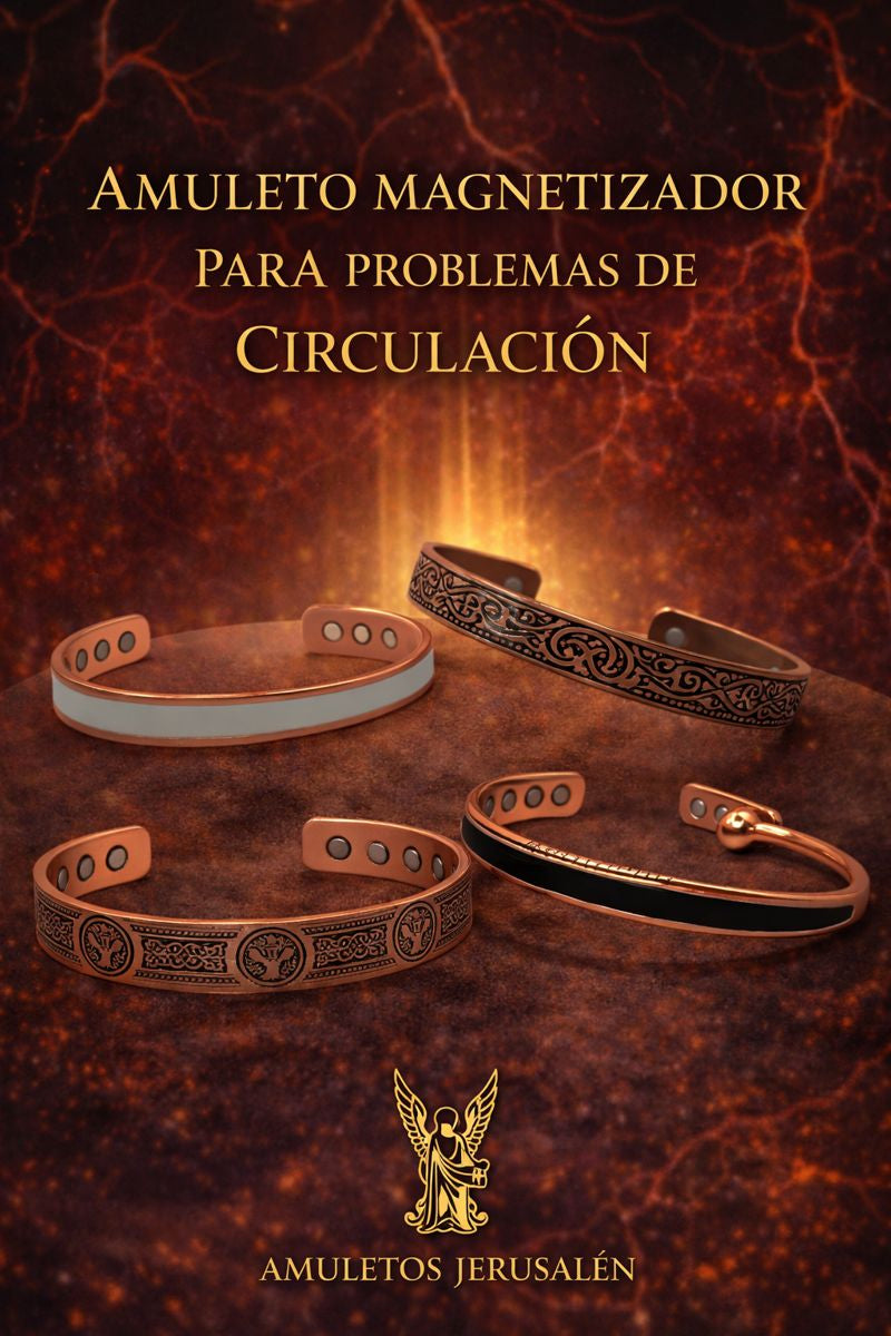 Amuleto magnetizador para problemas de circulación.