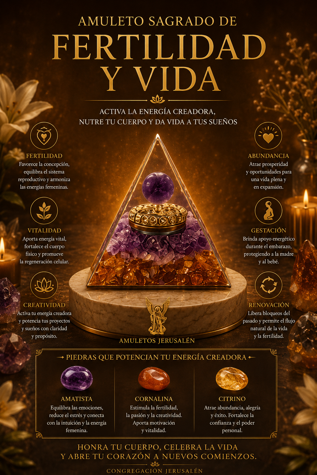 Amuleto Sagrado de Fertilidad y Vida