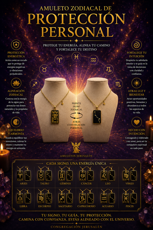Amuleto Zodiacal de Proteccion Personal