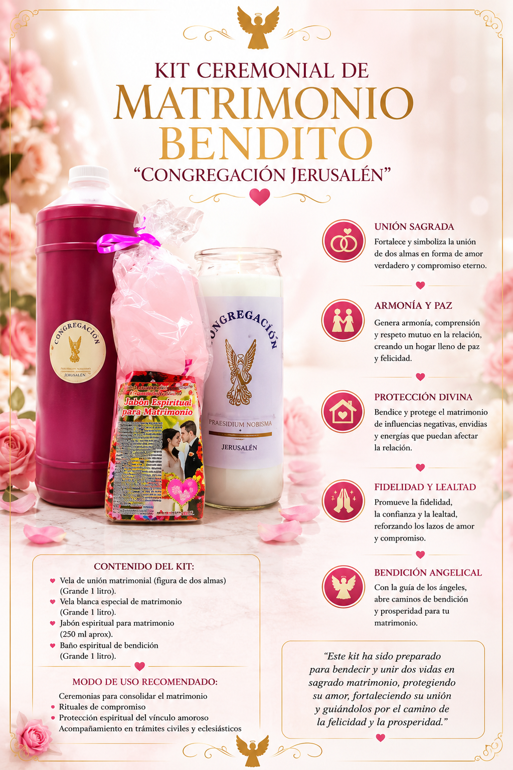 Kit Ceremonial de Matrimonio Bendito