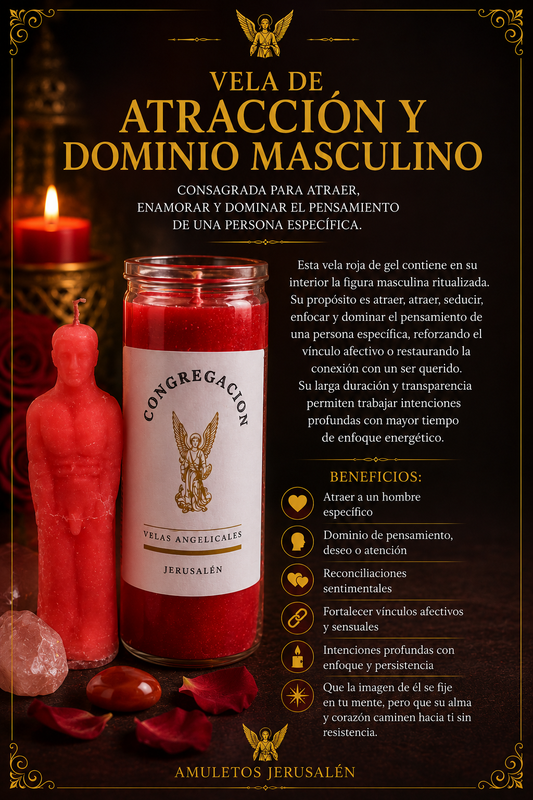 Vela de Atraccion y Dominio Masculino