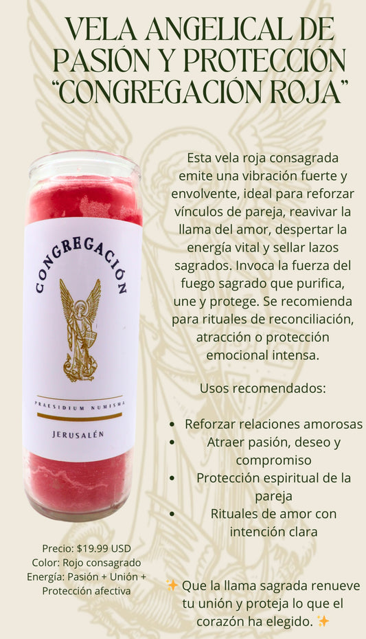 VELA ANGELICAL DE PASIÓN Y PROTECCIÓN “CONGREGACIÓN ROJA”